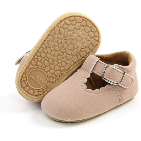 QWZNDZGR Baby Girl Moccasins Princess Sparkly Mary Jane Dresses Shoes Premium Lightweight Soft Sole Crib Shoes Toddler Shoes