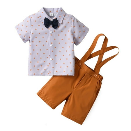 Boys Outfits Children s Short Sleeved Suit Gentleman Backpack Summer Clothes Set Baby Clothes Brown 2-3 Years
Boys Outfits Children s Short Sleeved Suit Gentleman Backpack Summer Clothes Set Baby Clothes Brown 2-3 Years