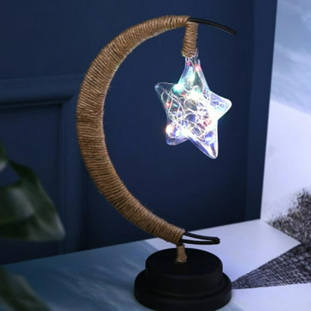 PANOEGSN LED Decorative Light Star Moon Light Handmade Wrought Iron Children Night Light for Kids Small Night Light Bedroom Decoration
PANOEGSN LED Decorative Light Star Moon Light Handmade Wrought Iron Children Night Light for Kids Small Night Light Bedroom Decoration