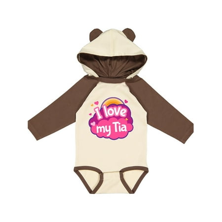 Inktastic Niece Gift I Love My Tia Gift Baby Girl Long Sleeve Bodysuit