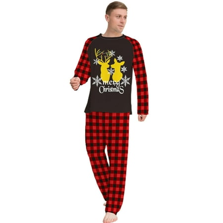 Mightlink 1 Set Christmas Pajamas Plaid Design Long Sleeves Round Collar Polyester Family Matching Sleepwear Top Pants 2-piece Set for Daily Wear
Mightlink 1 Set Christmas Pajamas Plaid Design Long Sleeves Round Collar Polyester Family Matching Sleepwear Top Pants 2-piece Set for Daily Wear