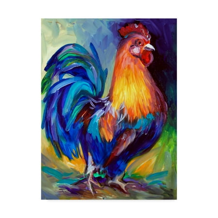 Trademark Fine Art 'Rooster One' Canvas Art by Marcia Baldwin