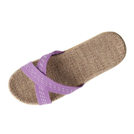 Quealent Adult Women Shoes House Slippers with Arch Support for Women Moccasins Women s Linen Summer Spring Autumn Home Home Top Slippers for Women Purple 7.5
Quealent Adult Women Shoes House Slippers with Arch Support for Women Moccasins Women s Linen Summer Spring Autumn Home Home Top Slippers for Women Purple 7.5