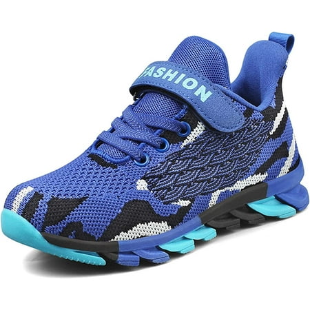Kids Sneakers for Boys Running Shoes Lightweight Breathable Walking Shoes