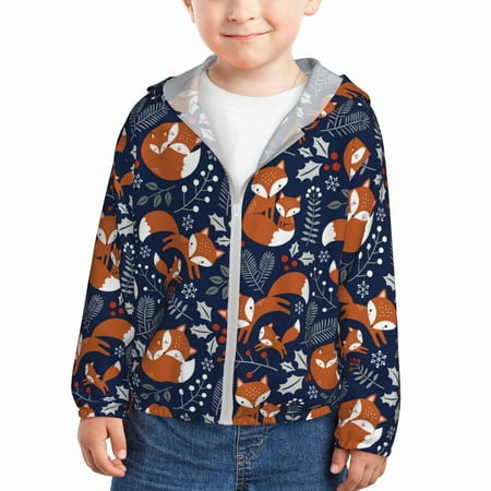 Vsdgher Cute Foxes Kids Sun Protection Hoodie with Zip Rash Guard Tops Children s Long Sleeve Sun Protection Clothing - 18 Months
Vsdgher Cute Foxes Kids Sun Protection Hoodie with Zip Rash Guard Tops Children s Long Sleeve Sun Protection Clothing - 18 Months