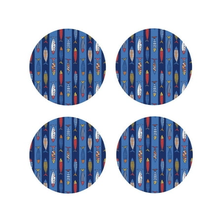 Tideii Cute Fish for Leather Coasters 4 Pieces Anti-fouling and Anti-scalding Decorative Coasters Suitable for Restaurants Kitchens Coffee Shops-Round Shape
Tideii Cute Fish for Leather Coasters 4 Pieces Anti-fouling and Anti-scalding Decorative Coasters Suitable for Restaurants Kitchens Coffee Shops-Round Shape