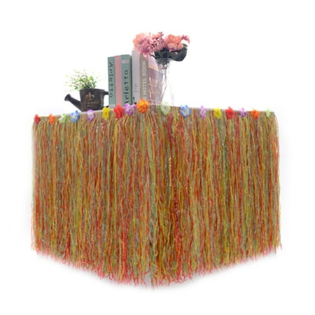 TOYMYTOY 276x75CM Hawaiian Party Table Skirt Plastic Desk Skirt for Luau Party Decoration (Colorful)
TOYMYTOY 276x75CM Hawaiian Party Table Skirt Plastic Desk Skirt for Luau Party Decoration (Colorful)