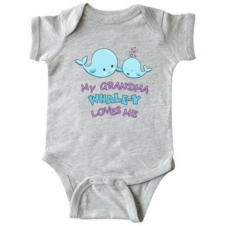 Inktastic My Grandma Whale-y Loves Me Gift Baby Boy or Baby Girl Bodysuit 
Inktastic My Grandma Whale-y Loves Me Gift Baby Boy or Baby Girl Bodysuit