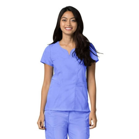 Adar Universal Scrubs For Women - Curved Glamour Scrub Top