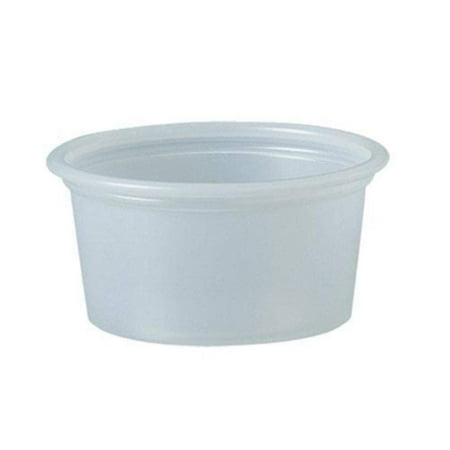 CYQUIO Cup Company Polystyrene Portion Cups 3/4 oz Translucent 2500/Carton
