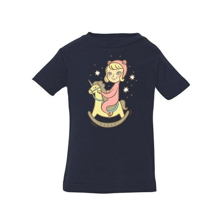 Kid On A Toy Horse T-Shirt Infant -Image by Shutterstock 6 Months