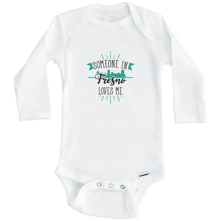 Someone In Fresno Loves Me Fresno CA Skyline One Piece Baby Bodysuit (Long Sleeve) 3-6 Months White
Someone In Fresno Loves Me Fresno CA Skyline One Piece Baby Bodysuit (Long Sleeve) 3-6 Months White