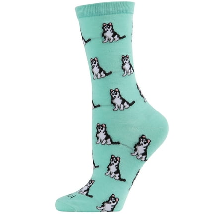 MeMoi Huskies Bamboo Blend Crew Socks - Womens - Female