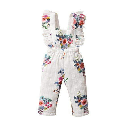 Seyurigaoka Baby Girl Romper Ruffle Shoulder Straps Sleeveless Square Neck Flower Pattern Jumpsuit
Seyurigaoka Baby Girl Romper Ruffle Shoulder Straps Sleeveless Square Neck Flower Pattern Jumpsuit