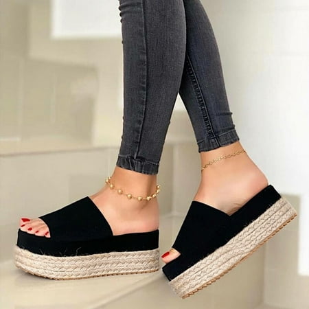 Women s Ladies Fashion Casual Solid Open Toe Platforms Sandals Beach Shoes Black 6.13123
Women s Ladies Fashion Casual Solid Open Toe Platforms Sandals Beach Shoes Black 6.13123
