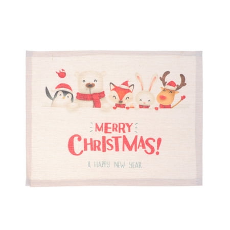 FRCOLOR Christmas Theme Placemat Cotton Linen Printing Table Mat Heat Insulation Western Food Mat Style 2
FRCOLOR Christmas Theme Placemat Cotton Linen Printing Table Mat Heat Insulation Western Food Mat Style 2
