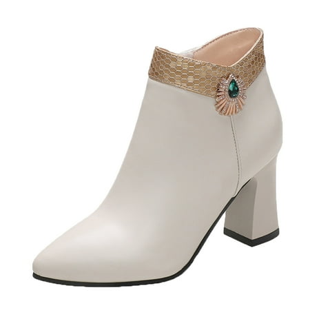 Larisalt Women S Boots Women s Fashion Square Toe Short Boots Side Zipper Low Block Heel Ankle Booties Beige
Larisalt Women S Boots Women s Fashion Square Toe Short Boots Side Zipper Low Block Heel Ankle Booties Beige