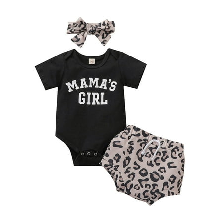Baby Girl Clothes Toddler Baby Girl Summer Solid Color Short Sleeve Letter Printing Rompe + Leopard Print Pants+Leopard Print Headband Suit Cotton Spring Summer Clothes Outfits Set 3pcs
Baby Girl Clothes Toddler Baby Girl Summer Solid Color Short Sleeve Letter Printing Rompe + Leopard Print Pants+Leopard Print Headband Suit Cotton Spring Summer Clothes Outfits Set 3pcs