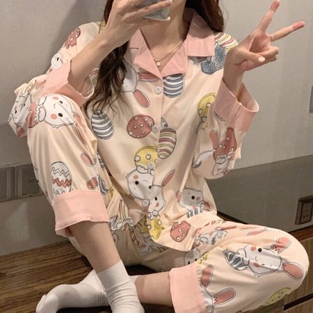 CoCopeaunt Sleepwear Women Set Autumn Pajamas Womens Long Sleeved Trousers Cardigan Korean Sweet Fresh Pjs Student Home Clothes Suit
CoCopeaunt Sleepwear Women Set Autumn Pajamas Womens Long Sleeved Trousers Cardigan Korean Sweet Fresh Pjs Student Home Clothes Suit