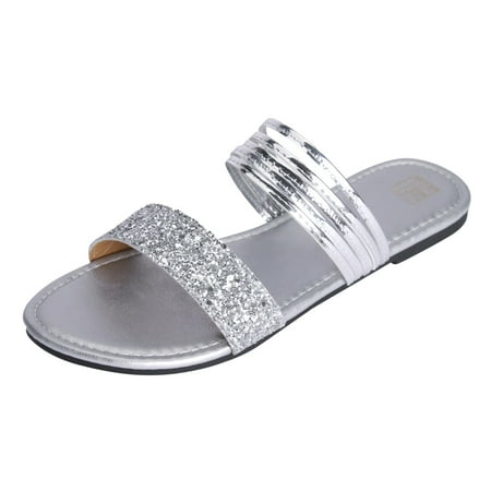 Huanghuaa Women Shoes Flat Sandals Fashionable Gold Silk Slippers Comfortable One Foot Wearing Sequined Beach Sandals Flat Closed Toe Sandals for Women
Huanghuaa Women Shoes Flat Sandals Fashionable Gold Silk Slippers Comfortable One Foot Wearing Sequined Beach Sandals Flat Closed Toe Sandals for Women