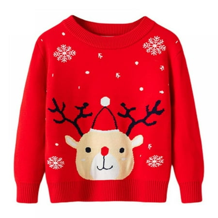 Toddler Boy Girl Christmas Sweater Knite Pullover Xmas Reindeer Elk Cartoon Sweatshirts Tops
Toddler Boy Girl Christmas Sweater Knite Pullover Xmas Reindeer Elk Cartoon Sweatshirts Tops