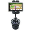 Unique Auto Cupholder and Suction Windshield Dual Purpose Mounting System for Garmin Nuvi 1370Tpro - Flexible Holder System Includes Two Mount Options