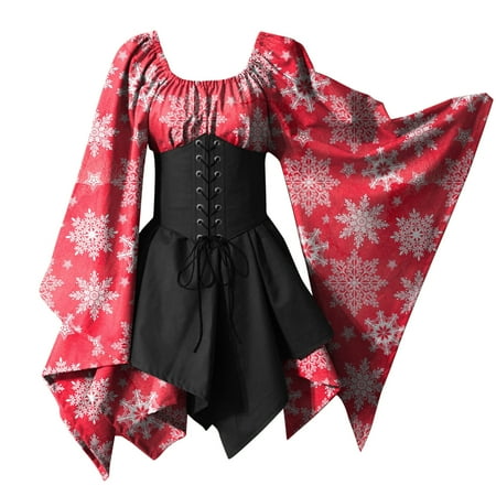 JDEFEG Dresses Women Merry Christmas for Womens Trumpet Sleeve Irish Shirt Dress with Corset Traditional Dress Women M Gothic Retro Casual Dresses for Women Beach Polyester White L
JDEFEG Dresses Women Merry Christmas for Womens Trumpet Sleeve Irish Shirt Dress with Corset Traditional Dress Women M Gothic Retro Casual Dresses for Women Beach Polyester White L