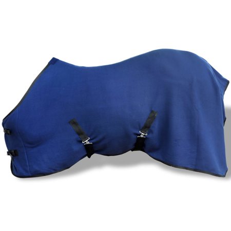 Fleece Rug with Surcingles 65" Blue