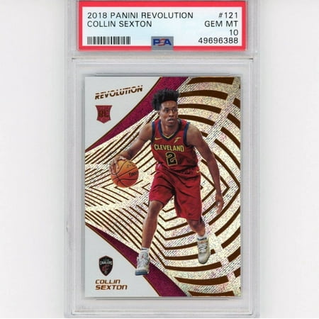 Graded 2018-19 Panini Revolution Collin Sexton #121 Rookie RC Basketball Card PSA 10 Gem Mint
Graded 2018-19 Panini Revolution Collin Sexton #121 Rookie RC Basketball Card PSA 10 Gem Mint