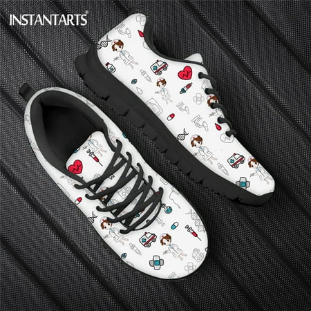 Cartoon Nurse Pattern Flat Shoes Women Summer Mesh Breathable Lace Up Sneaker Nurse Jogging Shoe Lightweight Woman Sneakers
Cartoon Nurse Pattern Flat Shoes Women Summer Mesh Breathable Lace Up Sneaker Nurse Jogging Shoe Lightweight Woman Sneakers