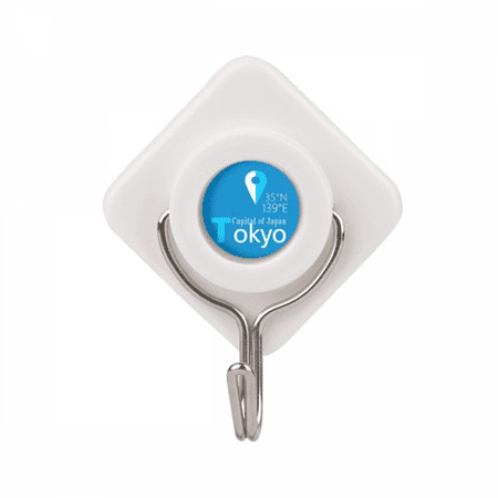 Tokyo Geography Coordinates Trave Adhesive Wall Hooks Hanging Self Sticky
