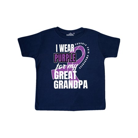 Inktastic Chronic Pain I Wear Purple For My Great Grandpa Gift Toddler Boy or Toddler Girl T-Shirt
Inktastic Chronic Pain I Wear Purple For My Great Grandpa Gift Toddler Boy or Toddler Girl T-Shirt