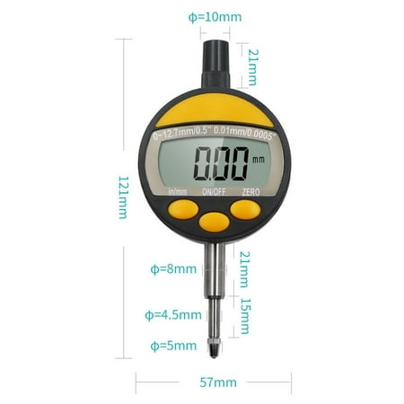 0-12.7Mm Meter Digital Dial Dial Indicator Indicator Precision Tool 0.01Mm