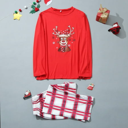 ERTUTUYI Parent Child Warm Christmas Set Plaid Printed Home Wear Pajamas Two Piece Mother Set Red XL
ERTUTUYI Parent Child Warm Christmas Set Plaid Printed Home Wear Pajamas Two Piece Mother Set Red XL