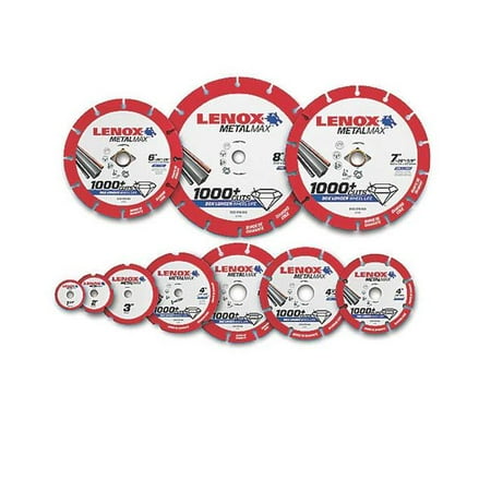 Lenox LEN-1972923 6 x 0.88 in. Metalmax Diamond Edge Cutoff Wheel with Angle Grinder & Circular Saw
Lenox LEN-1972923 6 x 0.88 in. Metalmax Diamond Edge Cutoff Wheel with Angle Grinder & Circular Saw