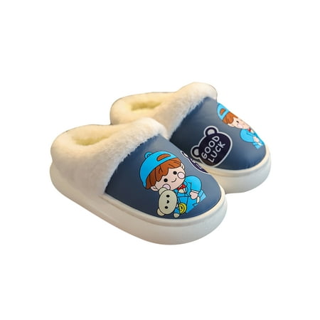 Woobling Kids Plush Slipper Faux Fur Fuzzy Slippers Fluffy Warm Shoes Bedroom Home Shoe Breathable Slip On Anti-Slip Blue 10C-11C
Woobling Kids Plush Slipper Faux Fur Fuzzy Slippers Fluffy Warm Shoes Bedroom Home Shoe Breathable Slip On Anti-Slip Blue 10C-11C