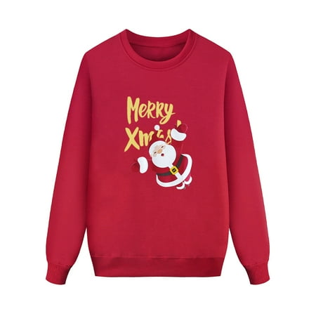 Youmylove Christmas Long Sleeve Letter Printed O-Neck Pullover Sweatshirt Blouse Xmas Holiday Family Outfit
Youmylove Christmas Long Sleeve Letter Printed O-Neck Pullover Sweatshirt Blouse Xmas Holiday Family Outfit
