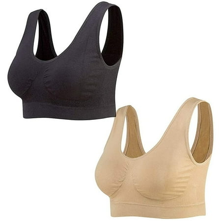 HHei_K 2-Pack Seamless Sports Bra Wirefree Yoga Bra with Removable Pads for Women
HHei_K 2-Pack Seamless Sports Bra Wirefree Yoga Bra with Removable Pads for Women