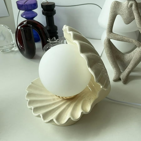 Night Light USB LED Lamp Nightlight Glass Ceramics Shell Desktop Ornament Home Decor for Bedroom Living Room - Beige
Night Light USB LED Lamp Nightlight Glass Ceramics Shell Desktop Ornament Home Decor for Bedroom Living Room - Beige
