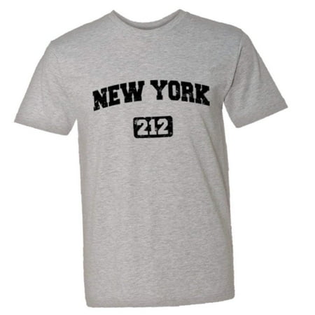 PleaseMeTees™ Mens New York 212 Area Code I Love NY Distressed HQ Tee