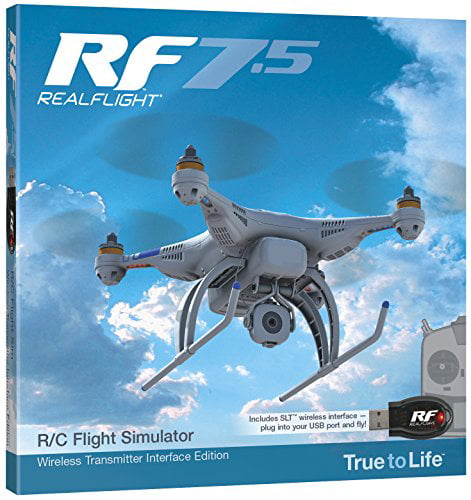 Great Planes RealFlight 7.5 with Wireless SLT Interface RC Airplane Multi-Colored