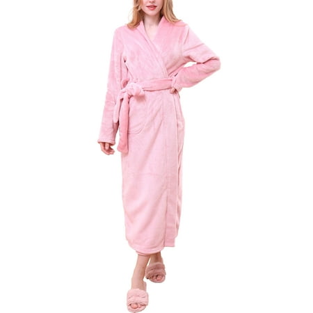 Moon Nite Women s Maxi Length Soft Robe Pajama with Waist Tie (Plus Size Available)
Moon Nite Women s Maxi Length Soft Robe Pajama with Waist Tie (Plus Size Available)