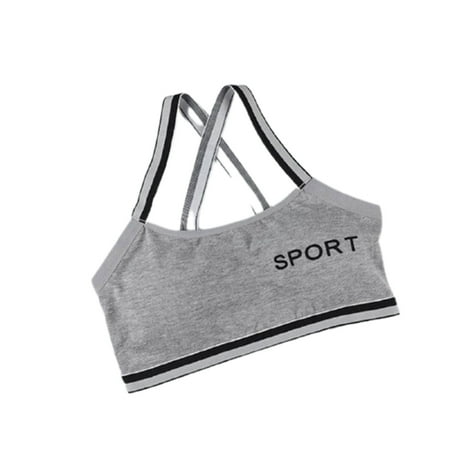Girls Sports Underwear Soft Padded Cotton Bra Breathable Camisoles Underwear for Yoga Sports Running Training Gray One Size
Girls Sports Underwear Soft Padded Cotton Bra Breathable Camisoles Underwear for Yoga Sports Running Training Gray One Size