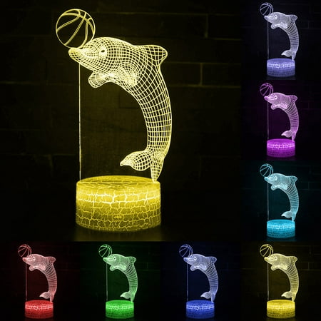 Gadvery 3D Dolphin illusions Night Light Table Stand Lamp Remote Touch Control Colour Changing For Kids Xmas Gift Home Decor
Gadvery 3D Dolphin illusions Night Light Table Stand Lamp Remote Touch Control Colour Changing For Kids Xmas Gift Home Decor