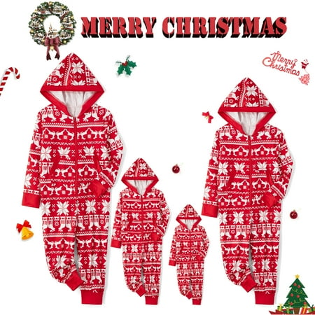 Christmas Family Matching Pajamas Snowflake Deer Printed Hooded Romper Onesies Jumpsuit Xmas Holiday Sleepwear Loungewear Pjs
Christmas Family Matching Pajamas Snowflake Deer Printed Hooded Romper Onesies Jumpsuit Xmas Holiday Sleepwear Loungewear Pjs