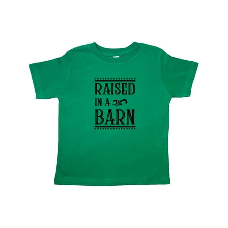 Inktastic RAISED in a BARN Gift Toddler Boy or Toddler Girl T-Shirt