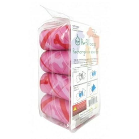 Best Pet Supplies BDP-120B1 Diamond Bone Pink - 8Rolls-Bag