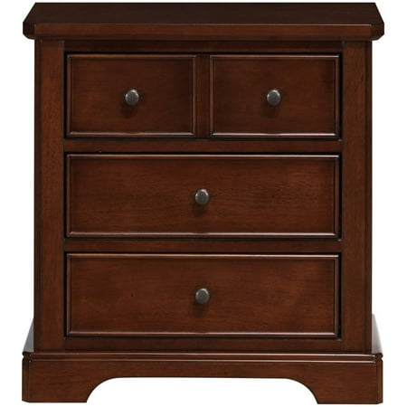 Better Homes and Gardens Langston Nightstand, Mahogany Finish