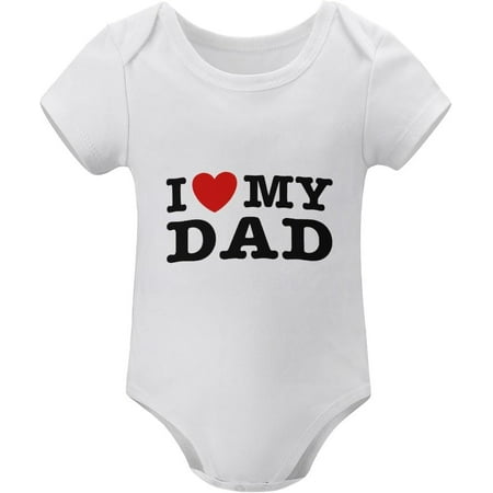 I Love My Dad Baby Unisex Clothes Newborn Sets Short Sleeve Cute Newborns Outfits White Girls Newborn Outfit
I Love My Dad Baby Unisex Clothes Newborn Sets Short Sleeve Cute Newborns Outfits White Girls Newborn Outfit