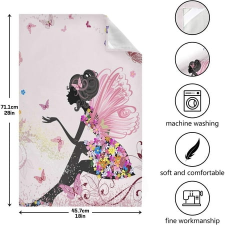 SKYSONIC Butterfly Fairy Angel Kitchen Dish Towel Set of 1 Super Absorbent Soft Drying Cloth Tea Bar Towels 28 x 18 Inch
SKYSONIC Butterfly Fairy Angel Kitchen Dish Towel Set of 1 Super Absorbent Soft Drying Cloth Tea Bar Towels 28 x 18 Inch
